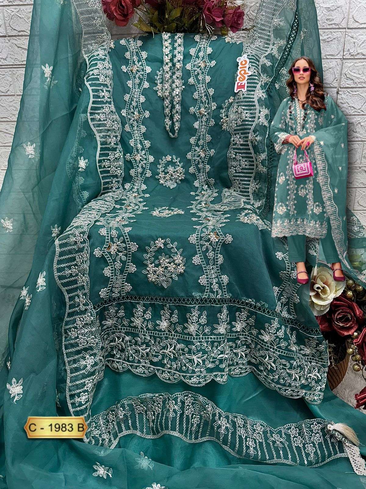 Fepic C 1983 Colors Pakistani Salwar Suit Exporter view 6