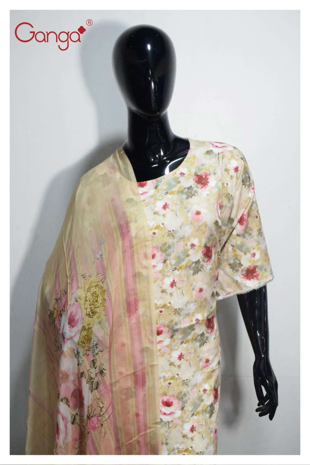 Ganga Amelia 2112 Digital Print Pashmina Suit view 2