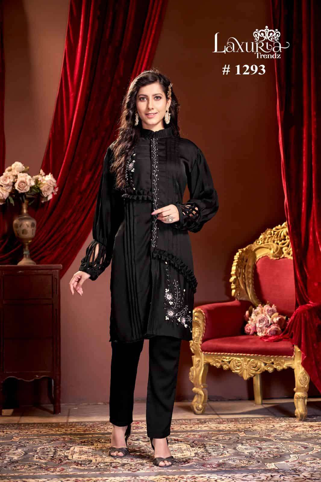 Laxuria Trends 1293 Pakistani Style Fancy Party Wear Kurti Bottom Collection view 4