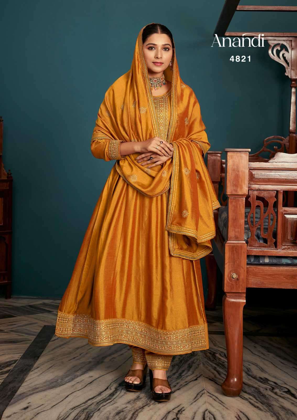 Rangoon Anandi New Designs Readymade Anarkali Style Dress Festive Collection view 3