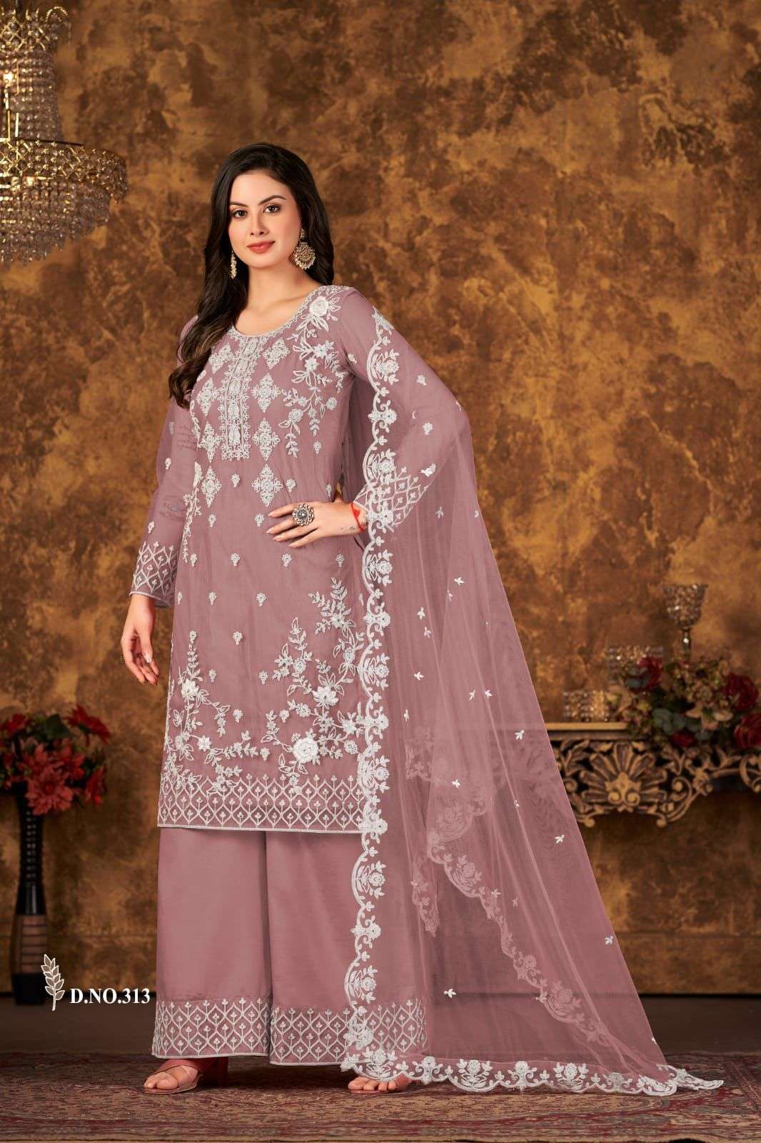 Aanaya Vaani Vol 31 Designer Palazzo Style Net Salwar Suit view 3