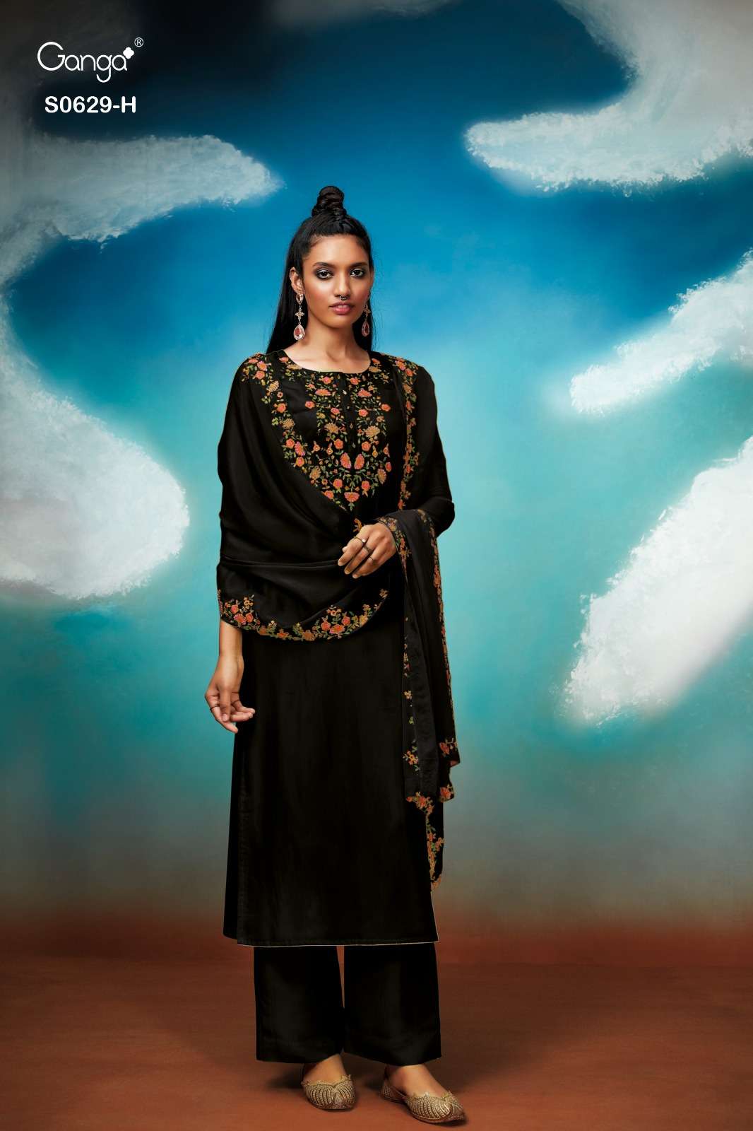 Ganga Kathika 629 Single Premium Silk Partywear Suit view 2