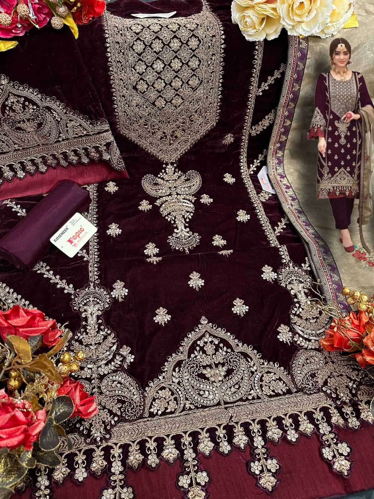 Fepic C 17030 Colors Exclusive Heavy Designer Style Wedding Wear Suit Exporters view 5