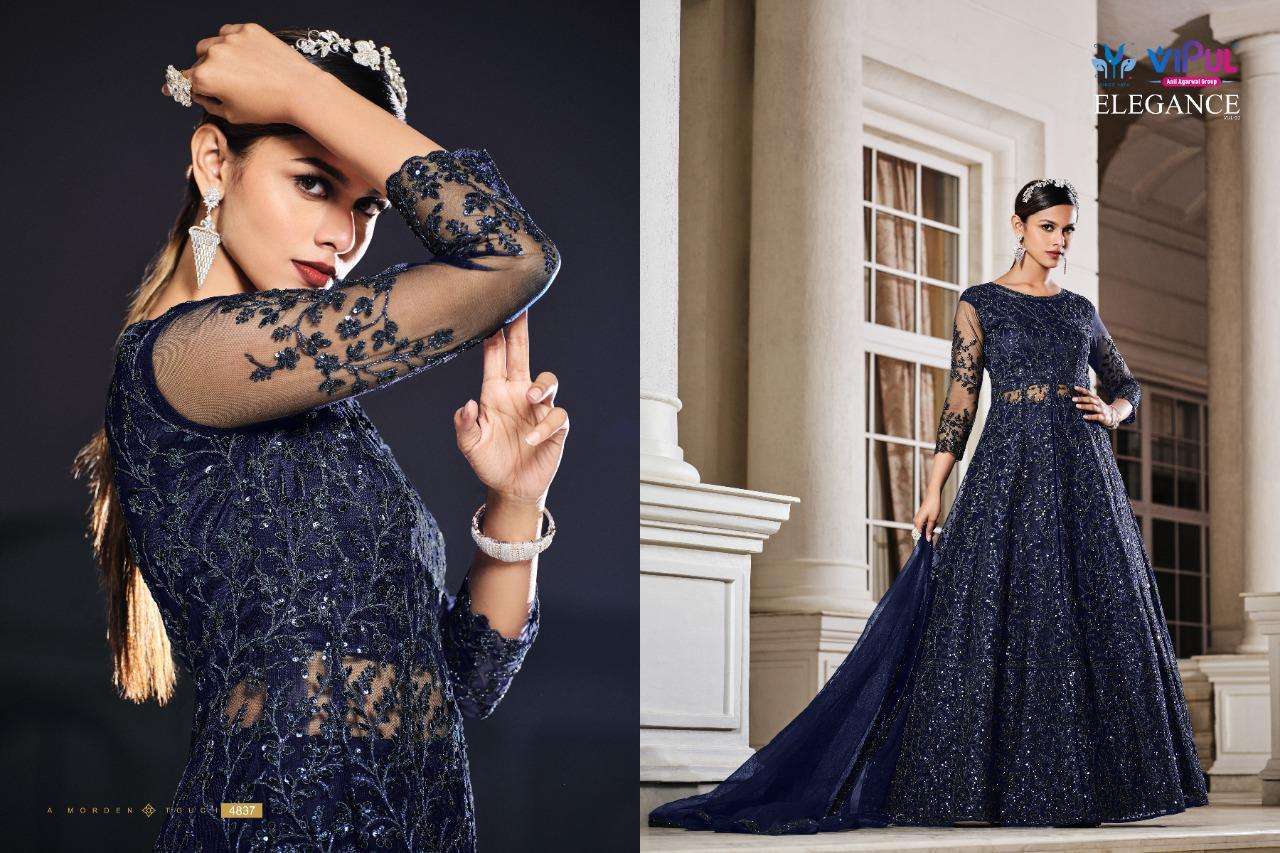 Vipul Elegance Vol 2 Nx Designer Anarkali Gown Party Wear Suit view 10