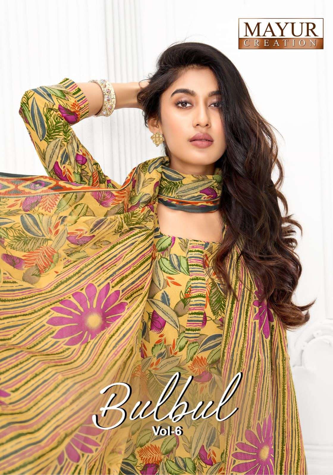 Mayur Bulbul Vol 6 Printed Cotton Dress Material Catalog view 12
