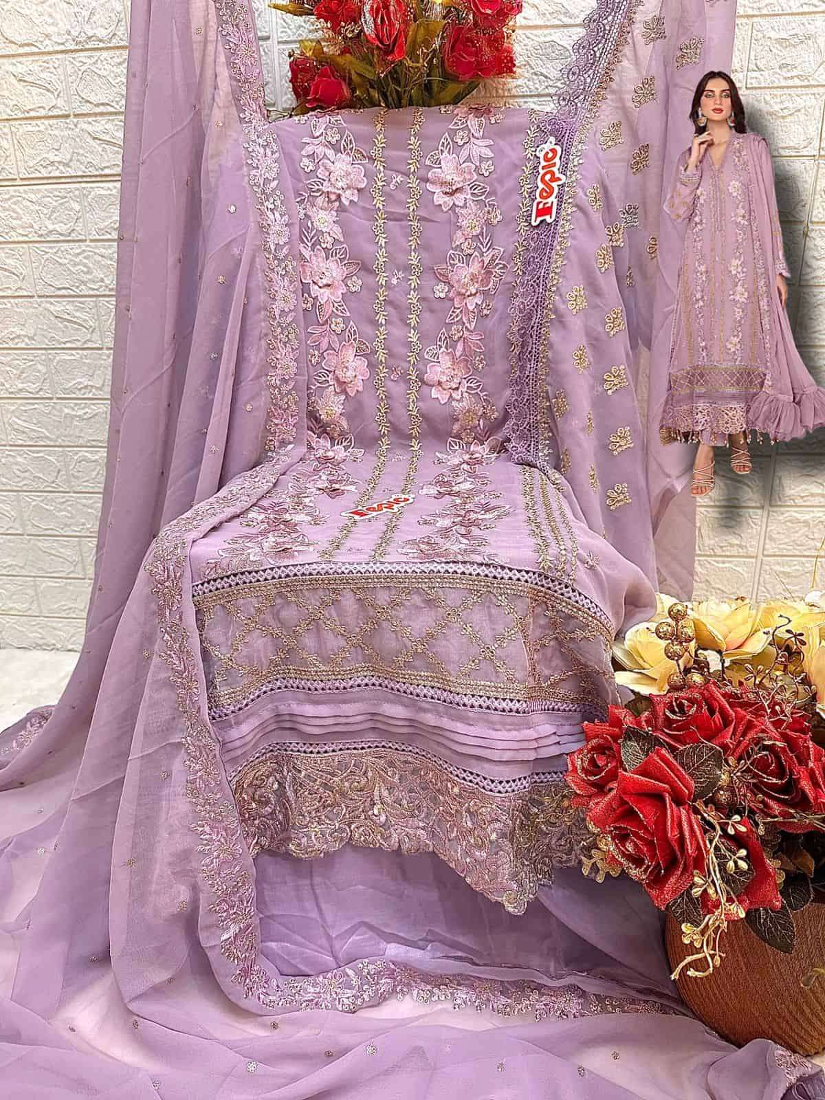 Fepic C 1609 Colors Fancy Designer Style Pakistani Salwar Suit Online view 3
