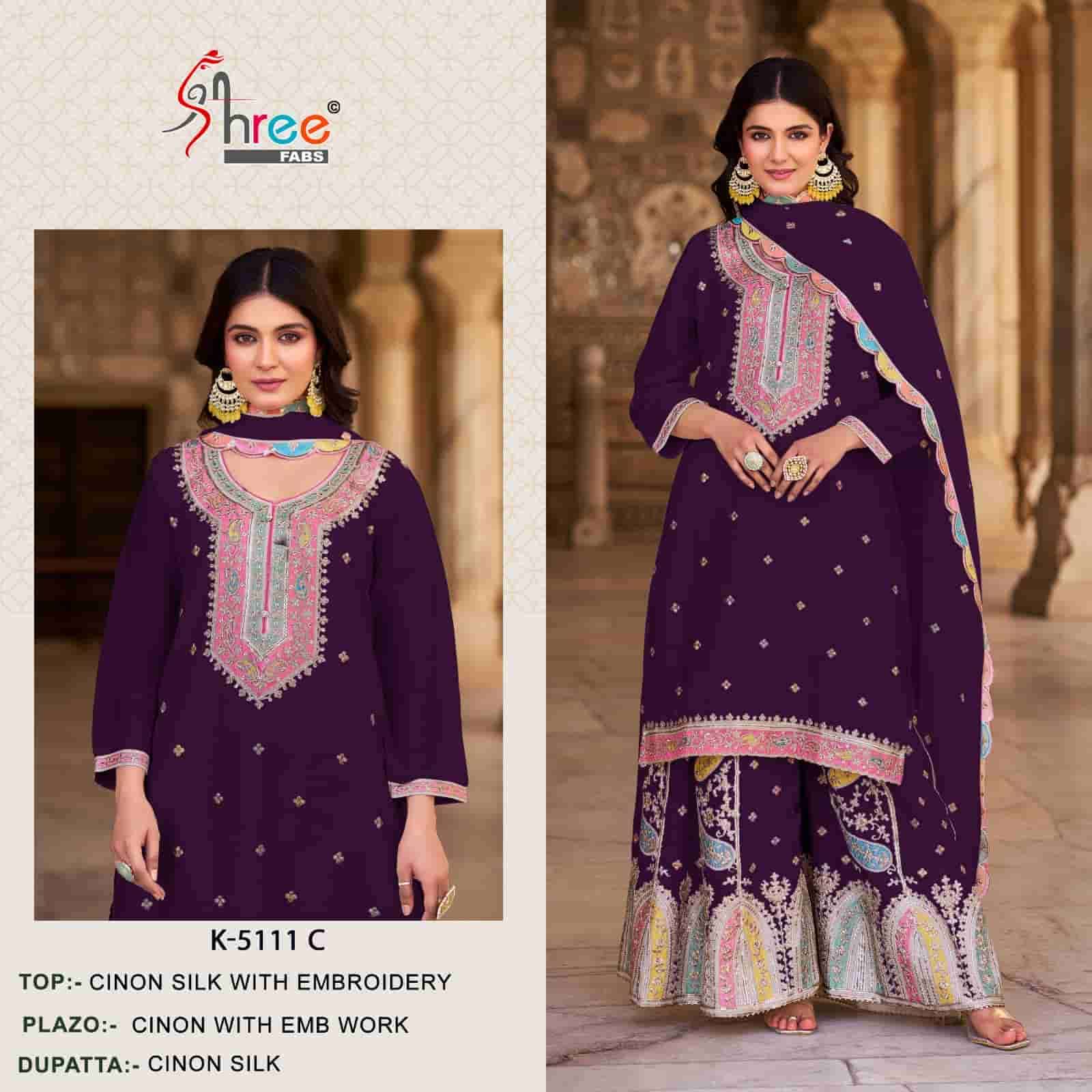 Shree Fabs K 5111 C Pakistani Style Latest Embroidered Dress Ensemble