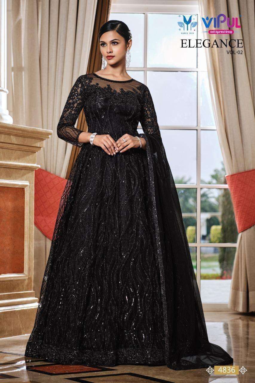 Vipul Elegance Vol 2 Nx Designer Anarkali Gown Party Wear Suit view 6