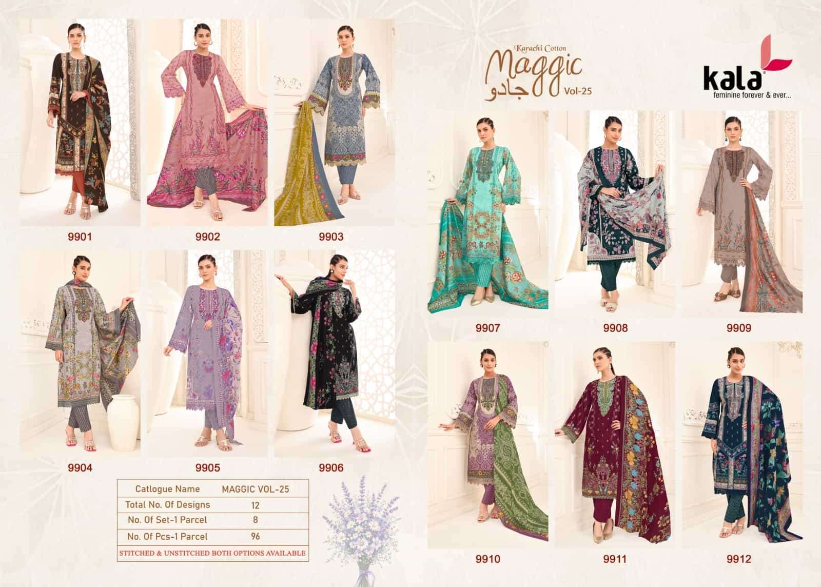 Kala Maggic Vol 25 Pakistani Print Cotton Salwar Suit view 9