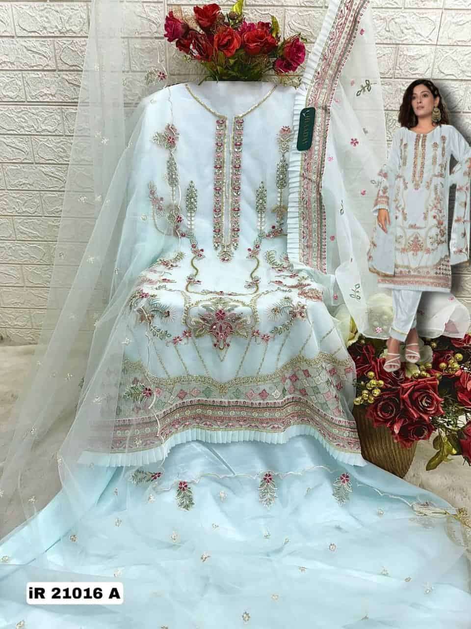 Fepic Iraaday IR 21016 Colors Organza Heavy Embroidered Salwar Suit Wholesalers view 7