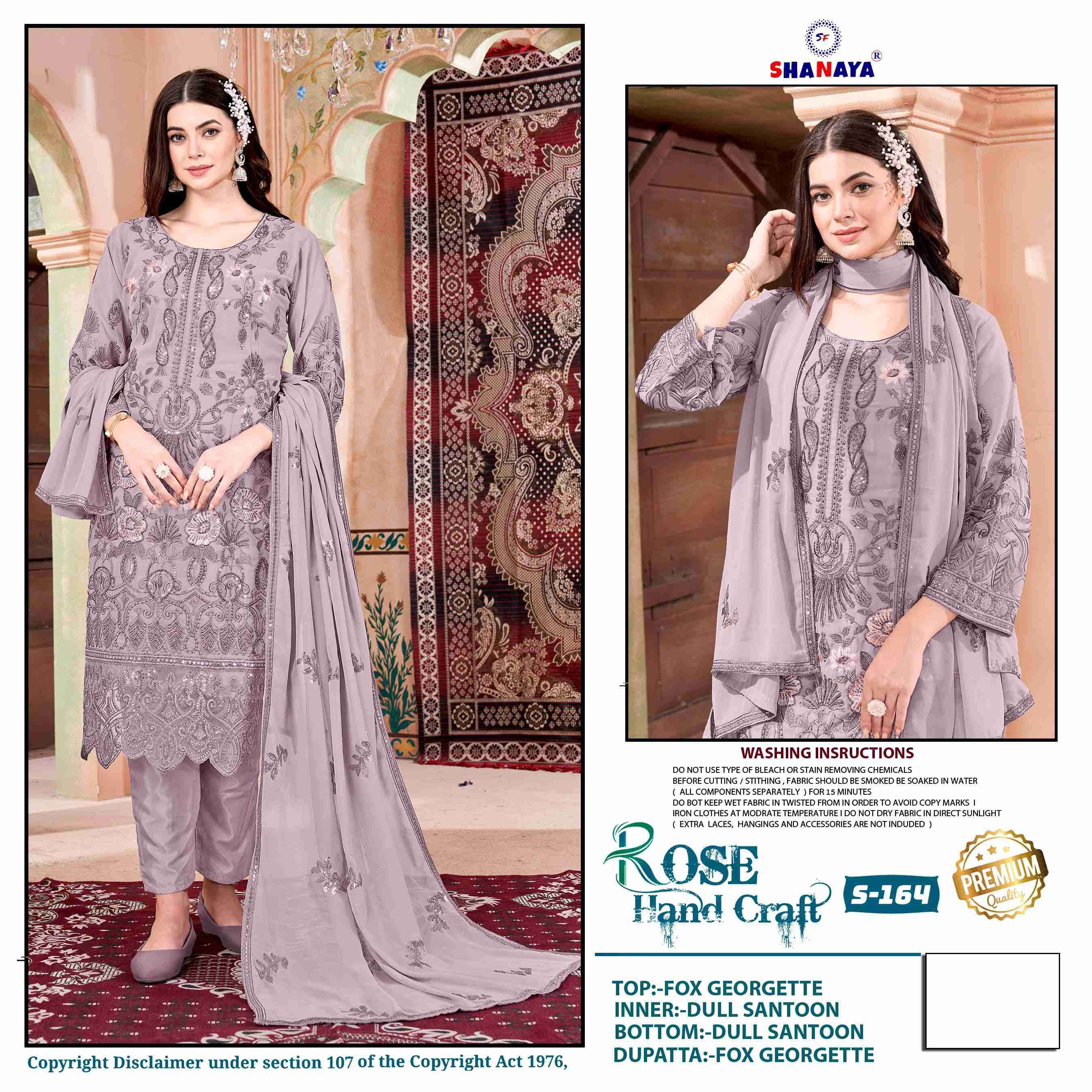 Shanaya S 164 Georgette Pakistani Dress view 3