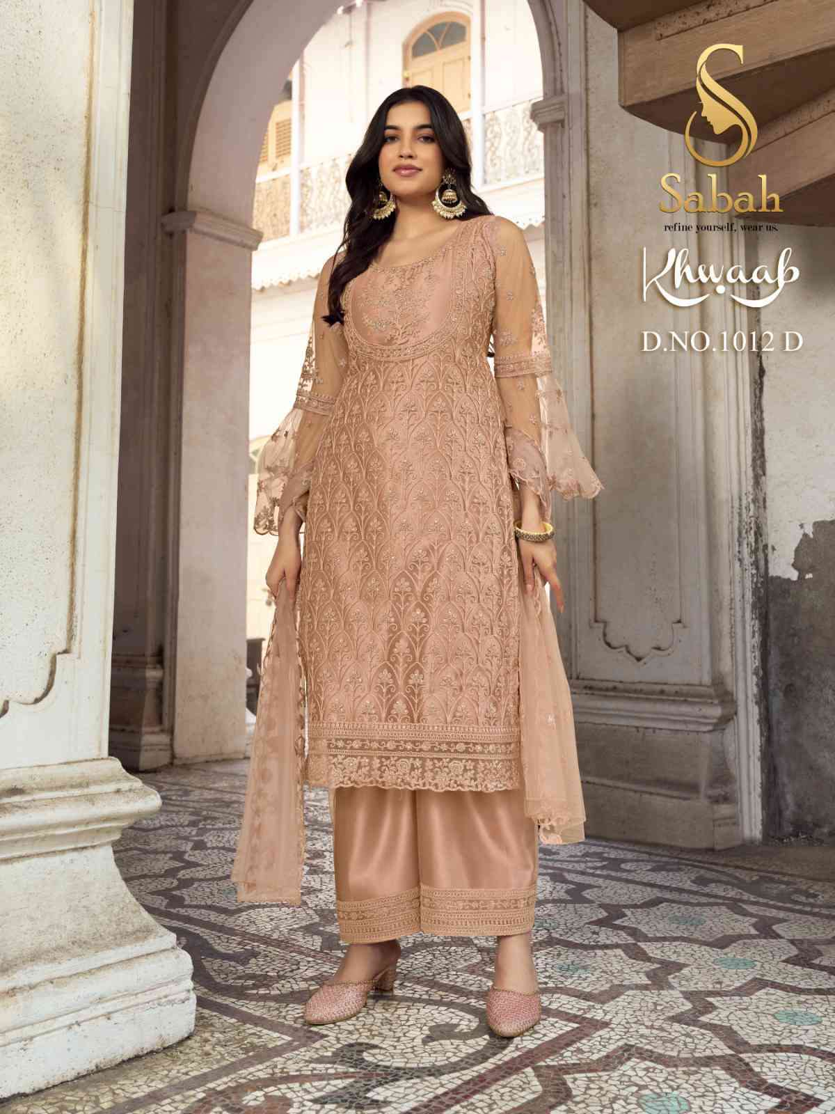 Fk Fashion Sabah Khwaab 1012 Colors Partywear Net Salwar Suit Catalog Exporter view 8