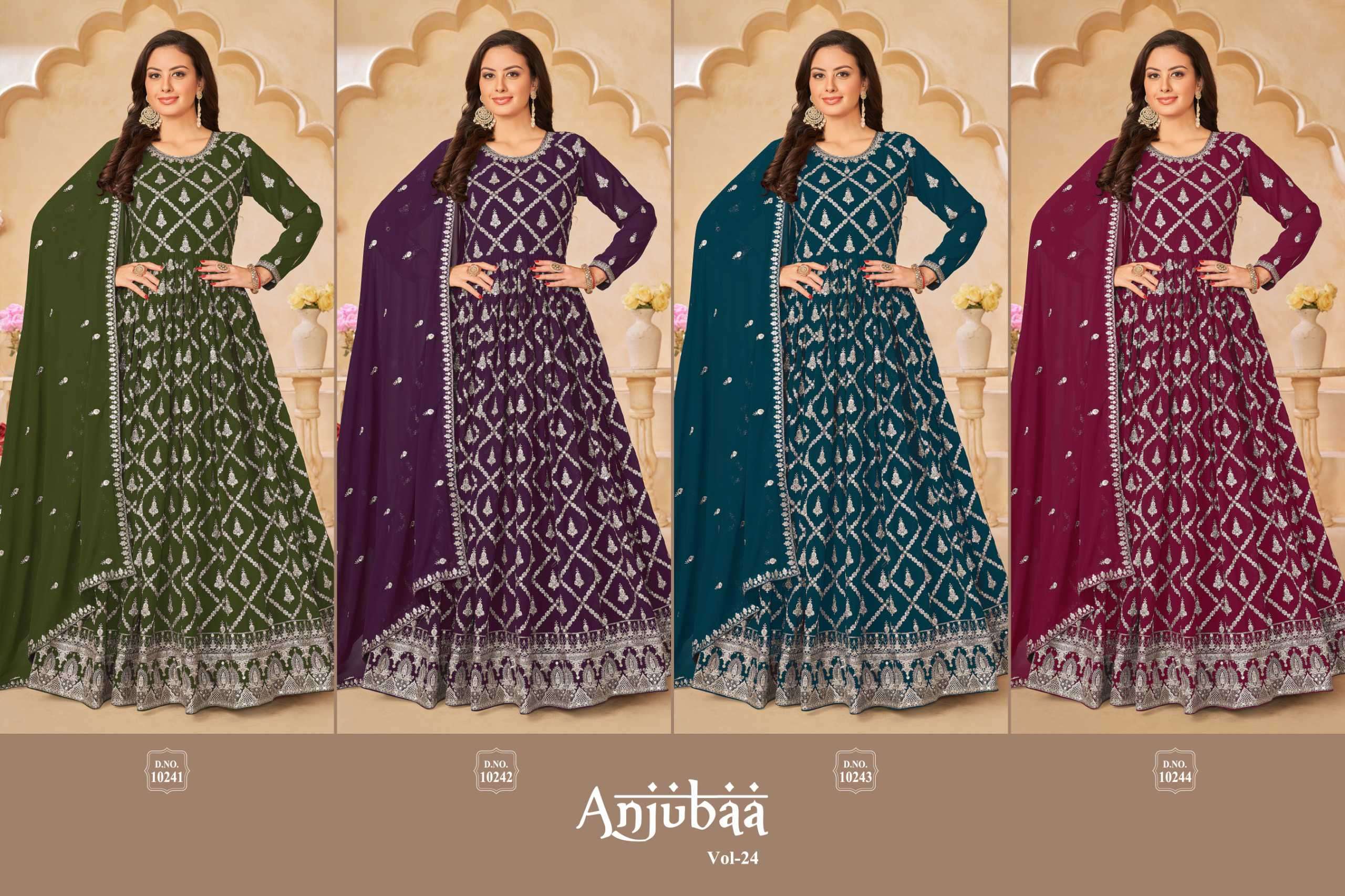 Anjubaa Vol 24 Wedding Collection Anarkali Designs Suits New Collection view 3