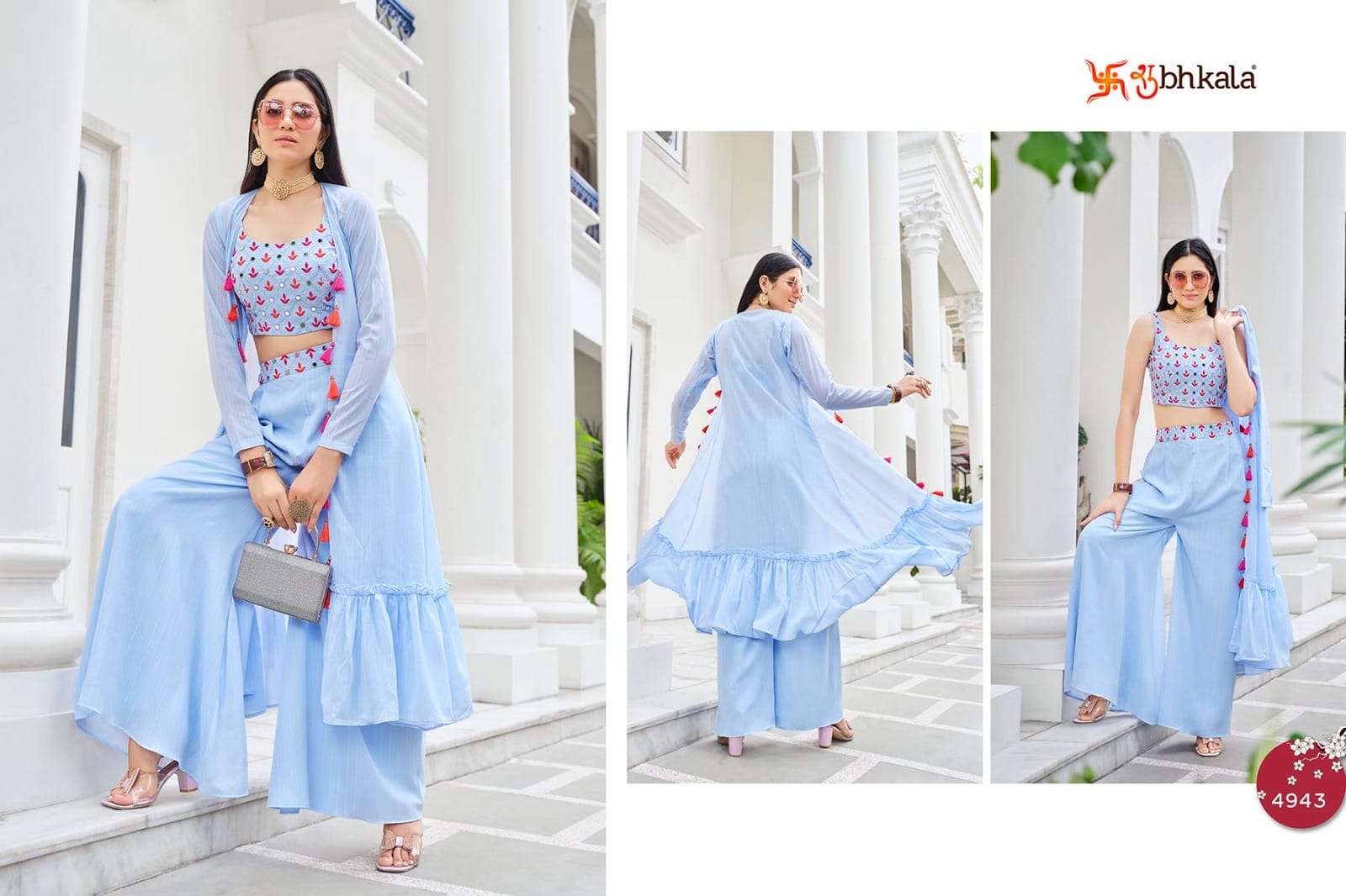 Shubhkala Flory Vol 38 Latest Designer 3 Piece Party Wear Collection view 8
