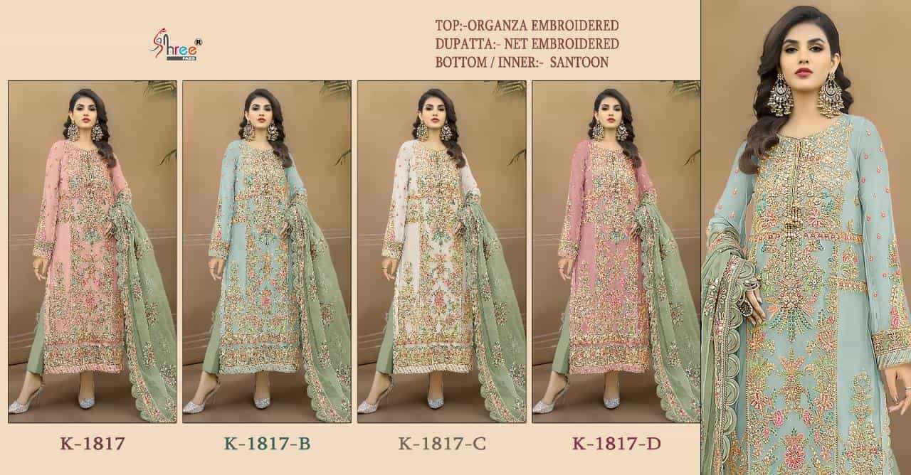 Shree Fabs K 1817 Colors Heavy Designer Style Pakistani Salwar Suit Wholesalers view 4