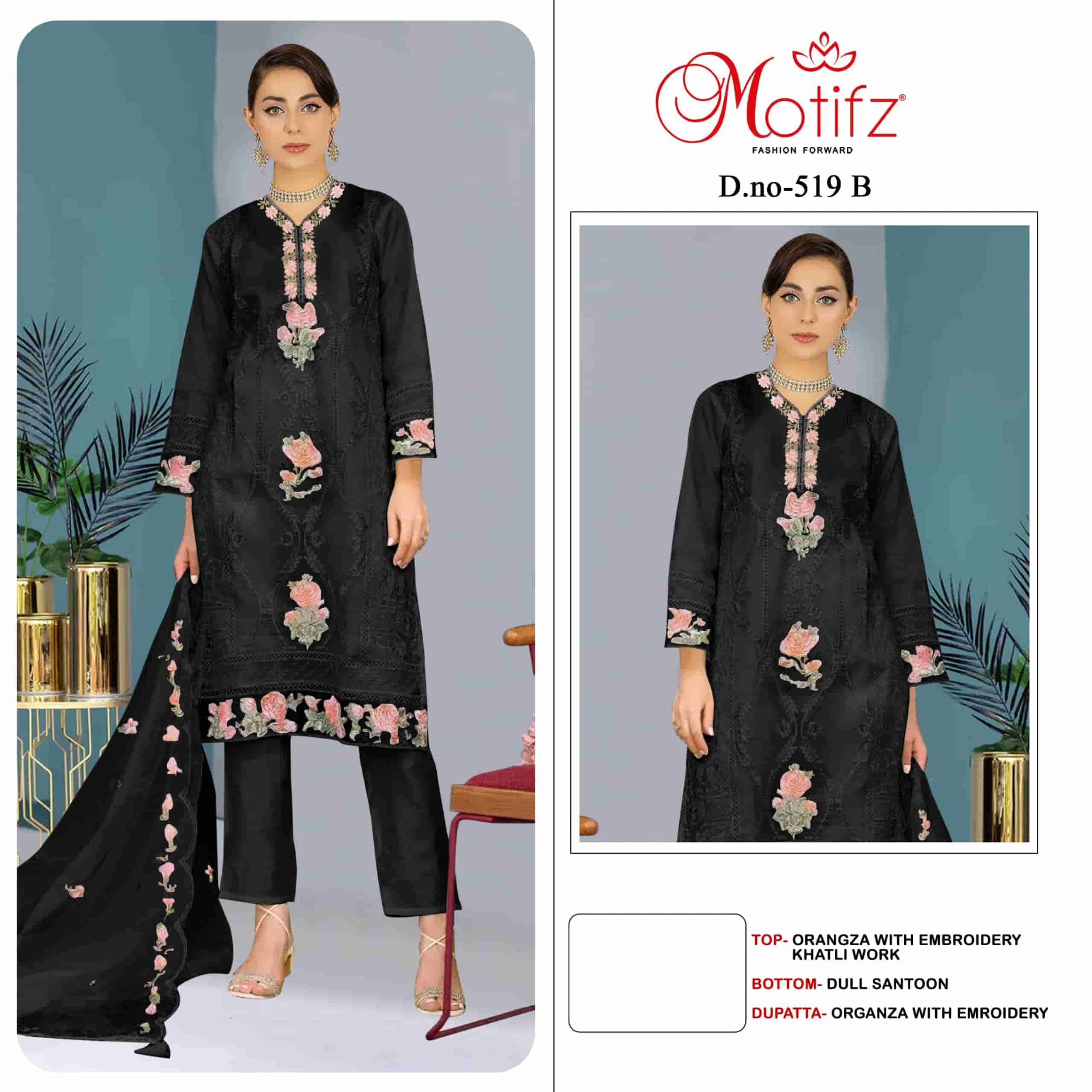 Motifz 519 Colors Exclusive Organza Pakistani Salwar Kameez Collection view 4