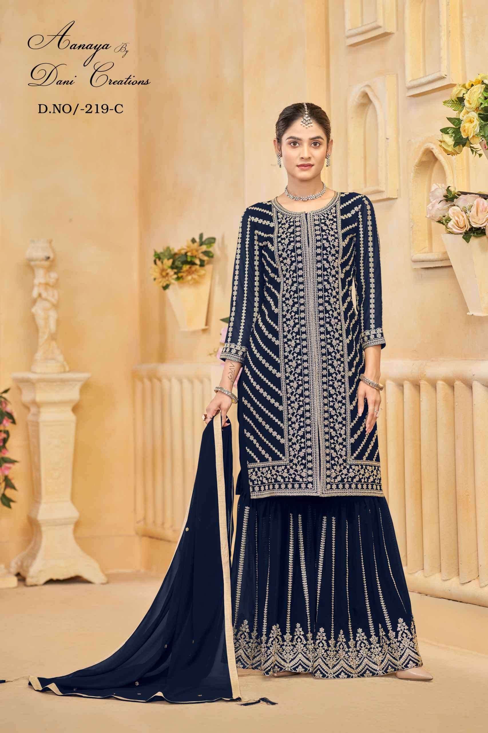 Aanaya Vol 219 Partywear Style Sharara Design Dress view 2