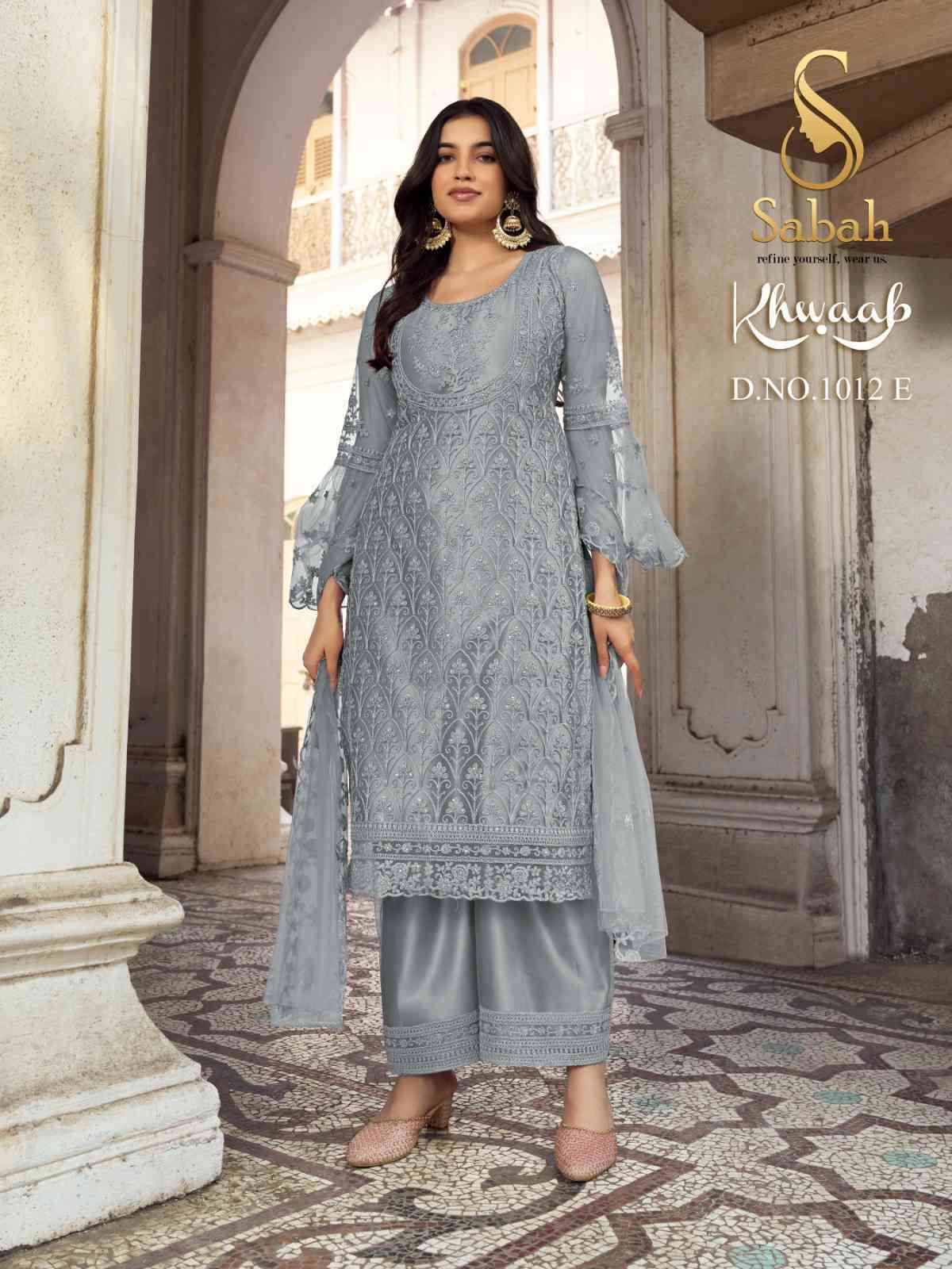 Fk Fashion Sabah Khwaab 1012 Colors Partywear Net Salwar Suit Catalog Exporter view 2