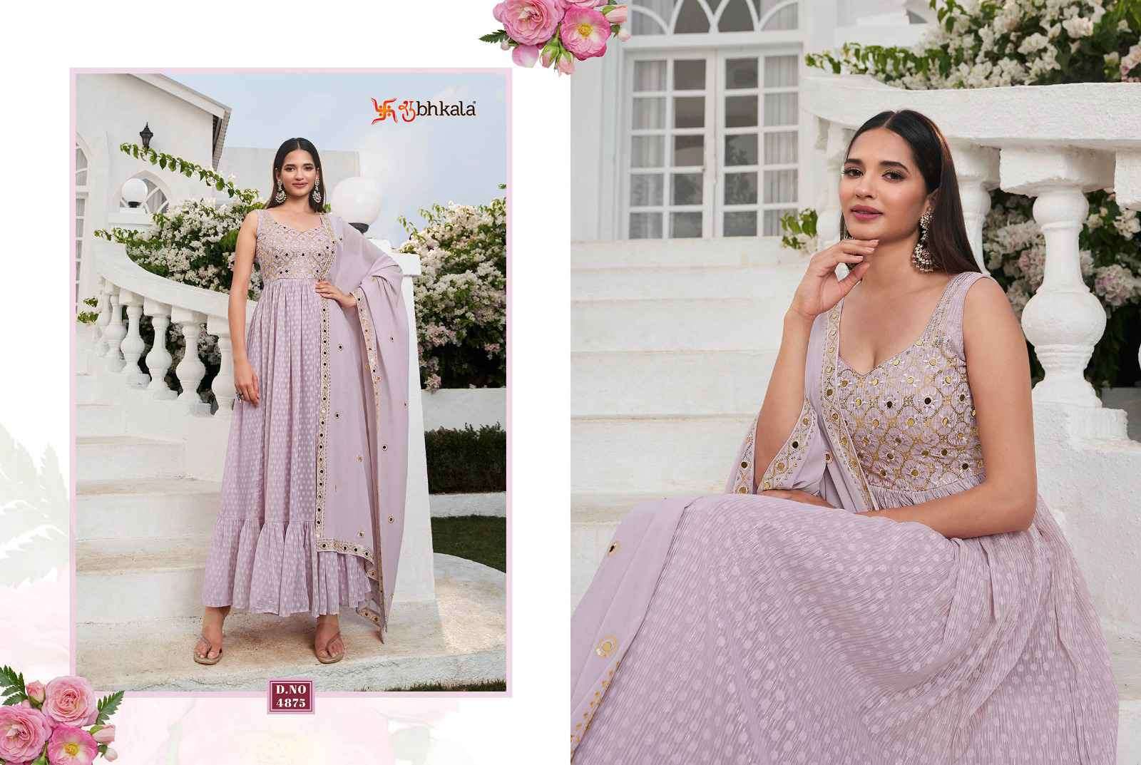 Shubhkala Flory Vol 31 Latest Frill Designs Festive Wear Dess Collection New Arrivals view 13