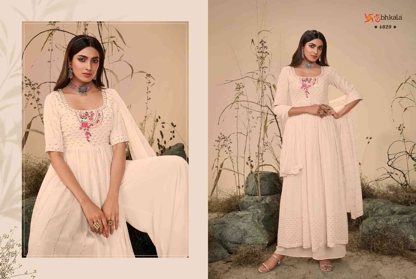 Shubhkala Flory Vol 27 Party Wear Nayra Cut Traditional Dress view 10