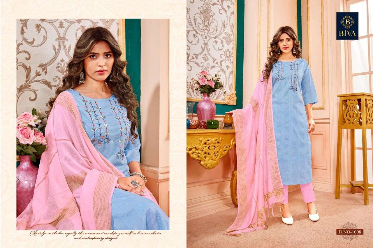 Biva Aura Designer Readymade Cotton Salwar Suit Collection in view 9