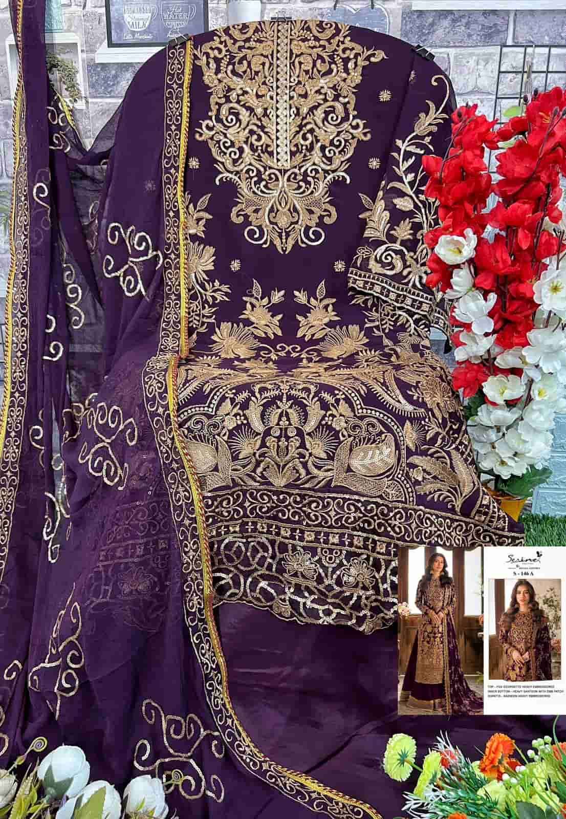 Serine S 146 Colors Pakistani Heavy Designer Wedding Wear Suit view 7