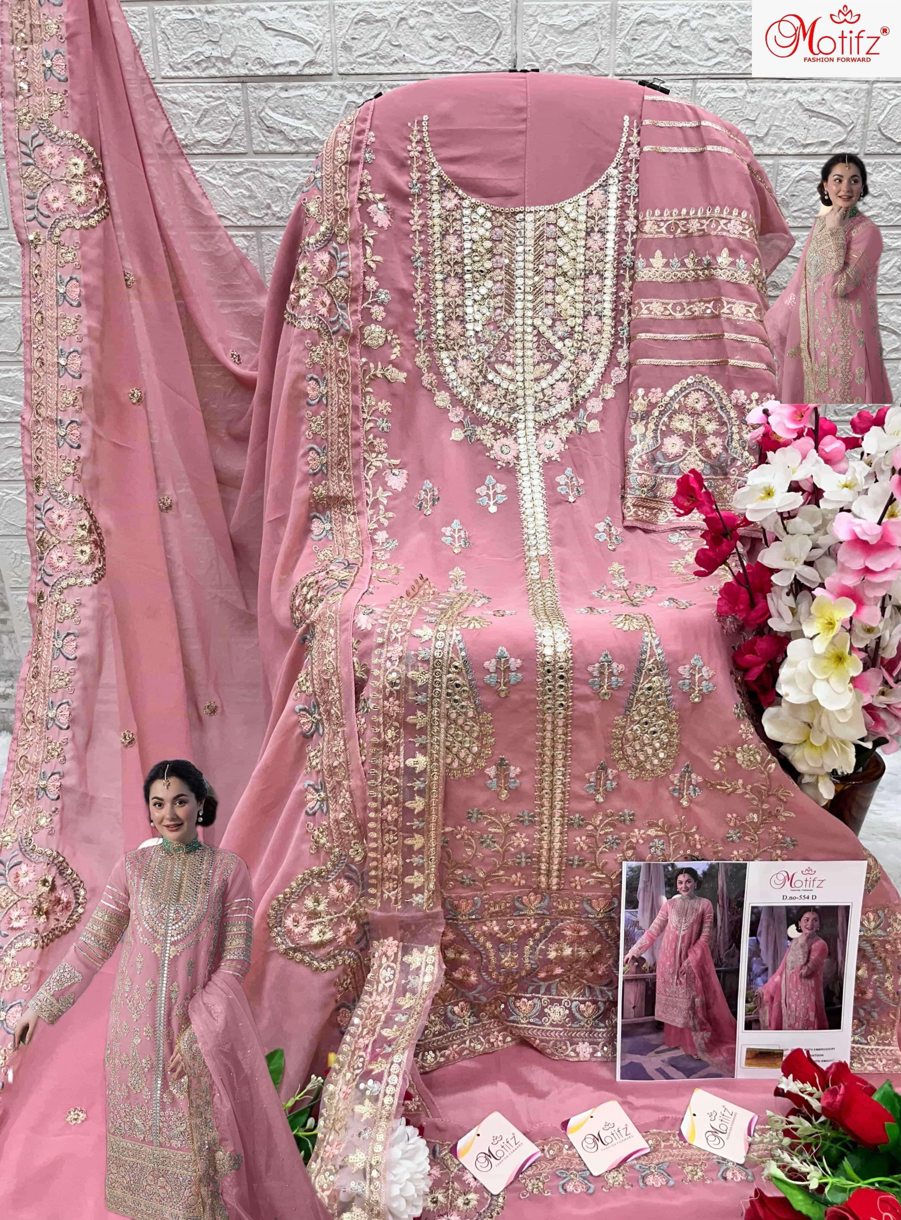 Motifz 554 Colors Latest Exclusive Embroidered Designer Salwar Kameez wholesalers view 2