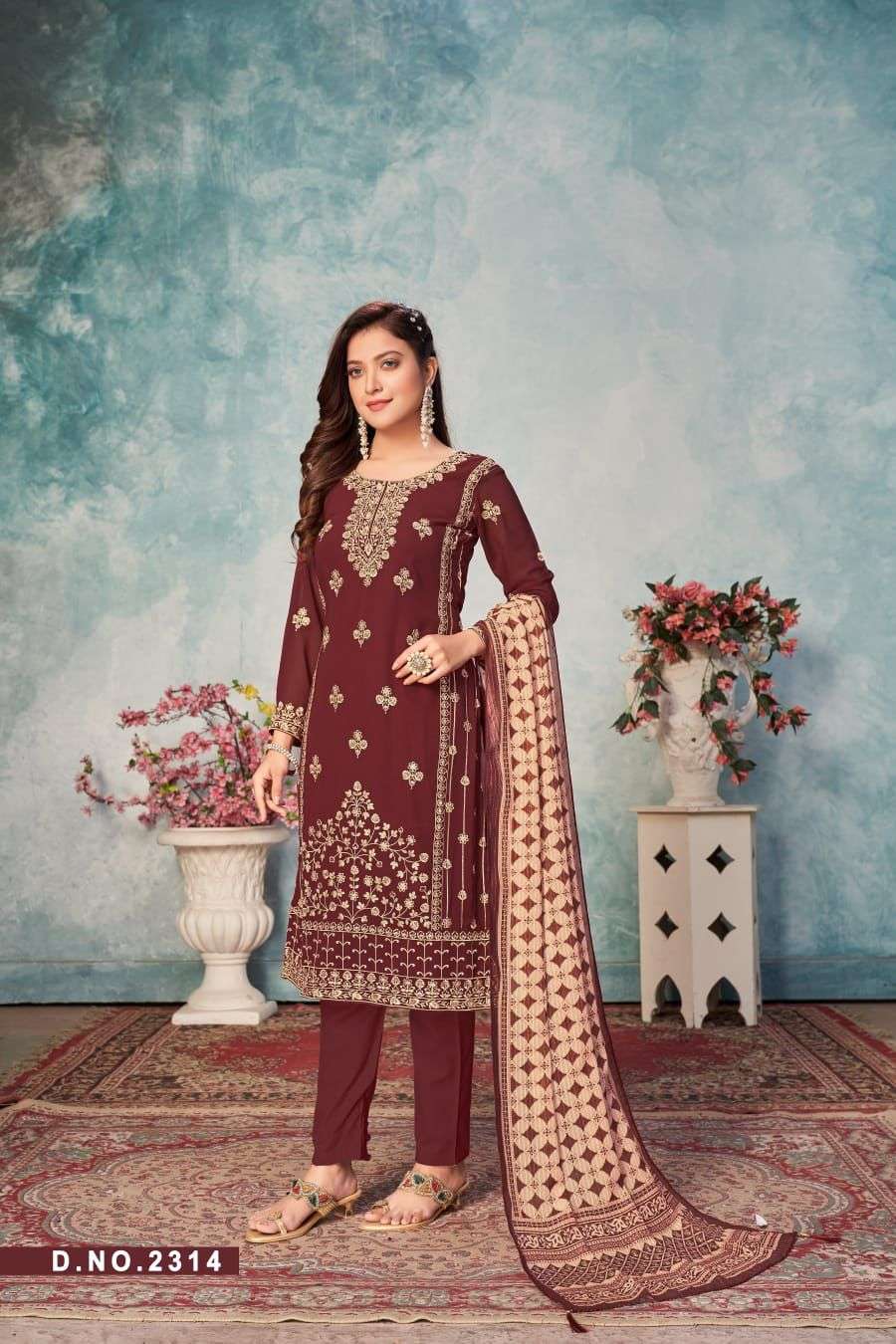 Aanaya Twisha Vol 23 Georgette Festive Collection Salwar Suit view 2