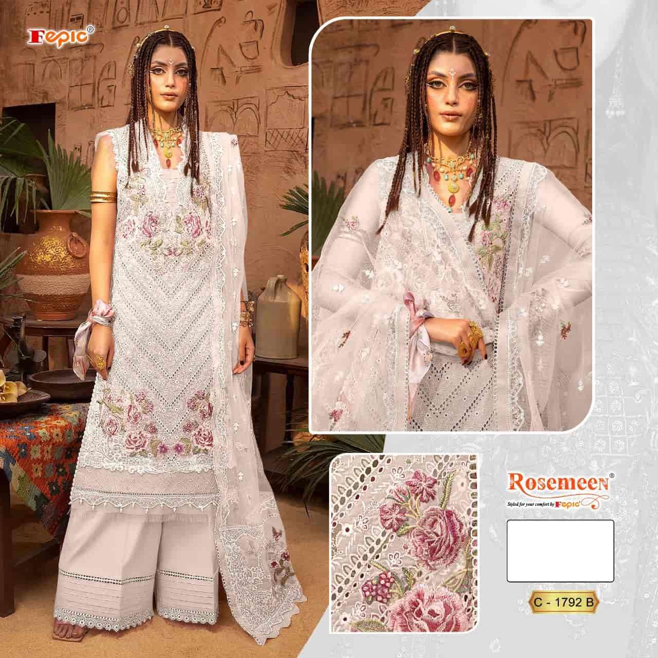 Fepic C 1792 B Exclusive Heavy Designer Style Cotton Embroidered Dress Collection