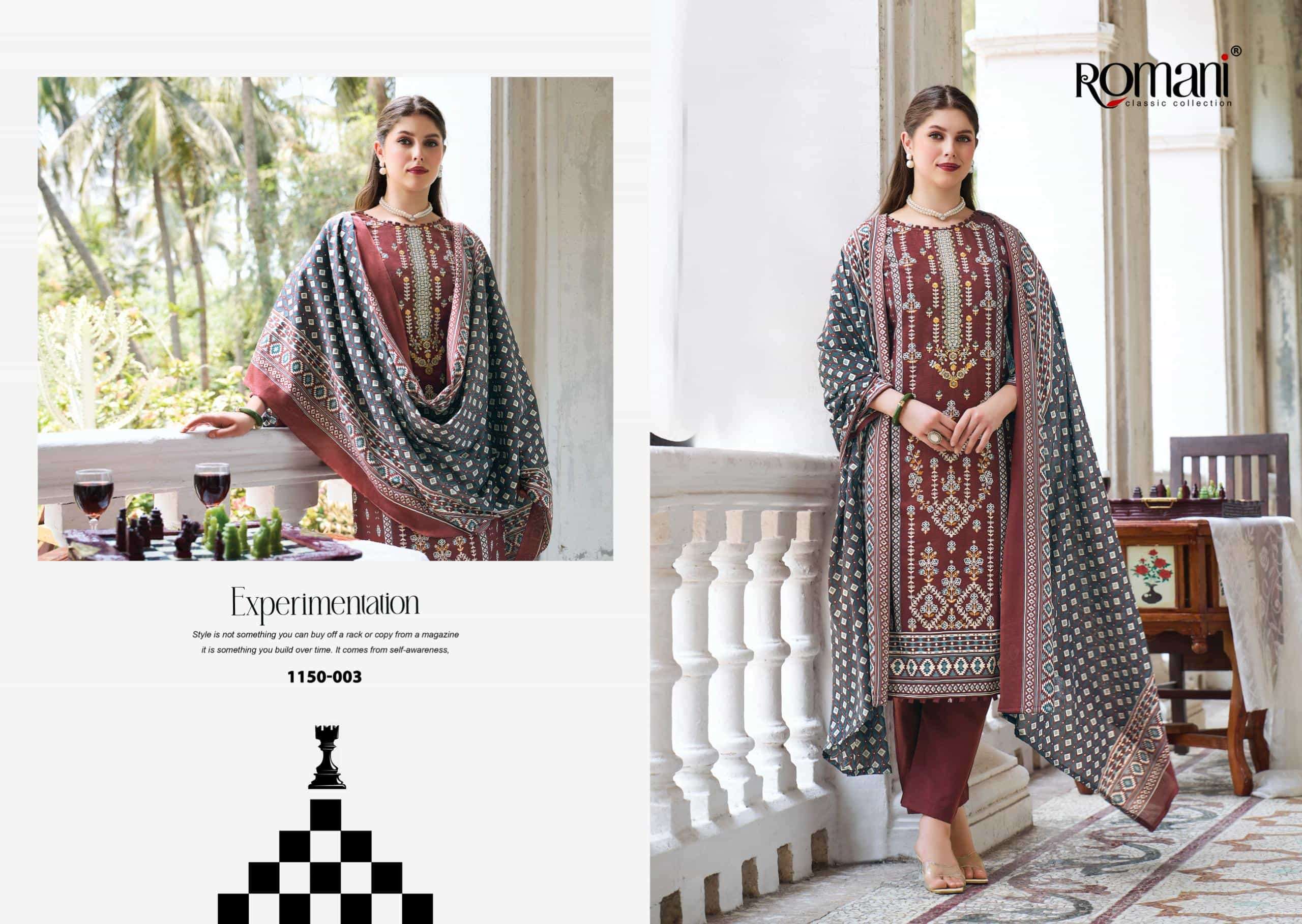 Romani Bin Kareem Vol 4 Fancy Cotton Dress Material view 8