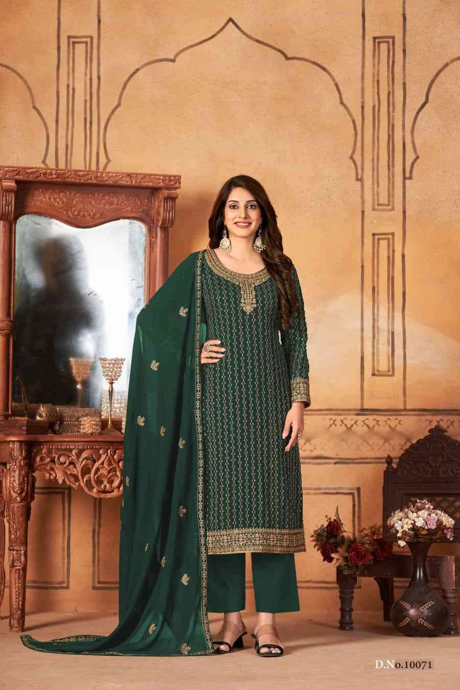 Anjubaa Vol 7 Fancy Work Festive Wear Salwar Suit Exporter New Collection view 8