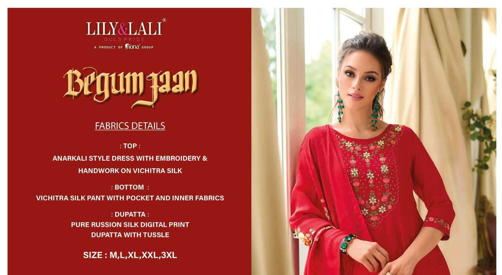 Lily & Lali Begum Jaan Anarkali Suit view 15