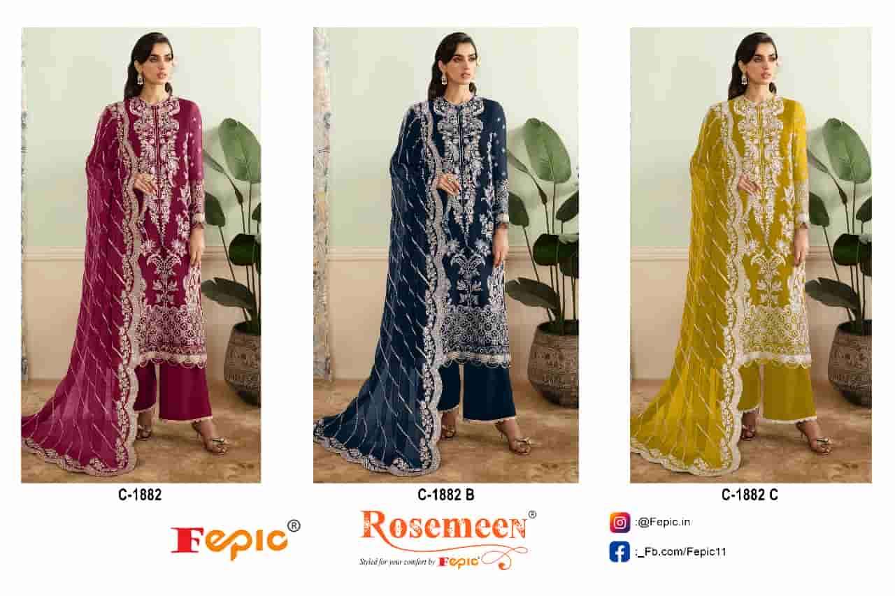Fepic Rosemeen Heavy Embroidered Georgette Suit view 4