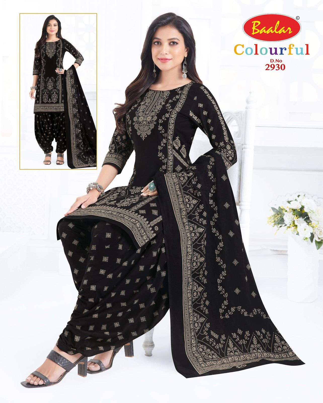 Baalar Colourful Vol 29 Unstitch Pure Cotton Suit view 21