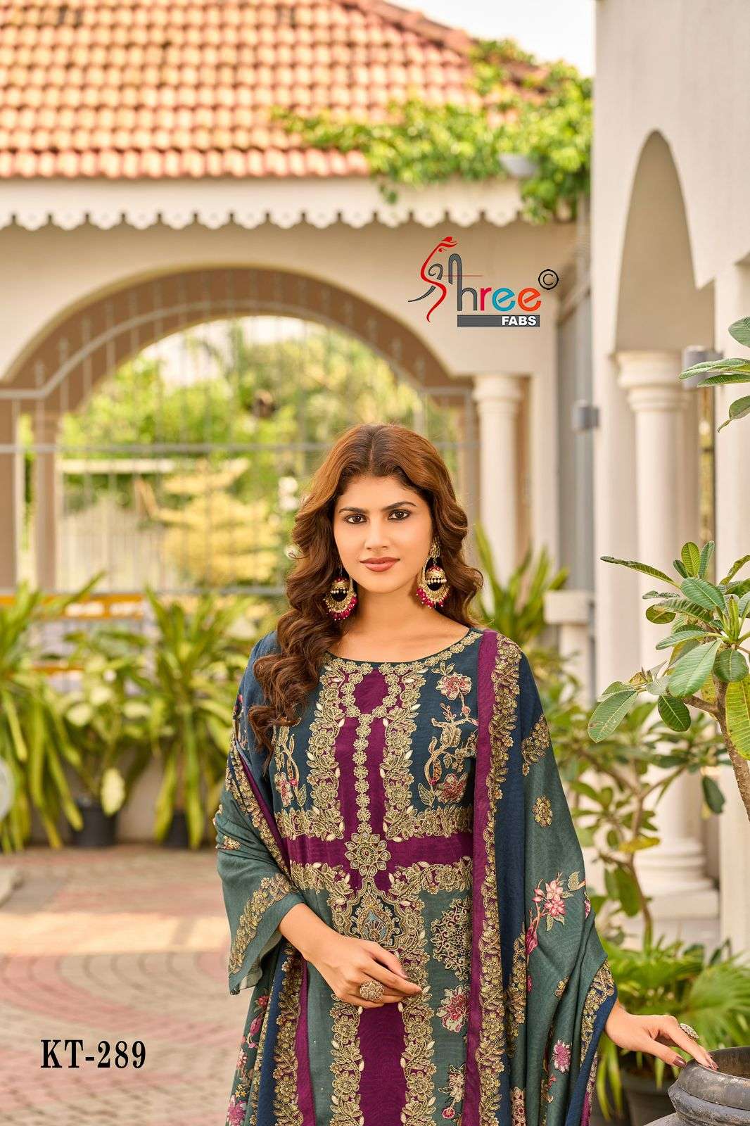 Shree Fabs Kt 289 Pakistani Muslin Latest Designs Suits Collection view 2