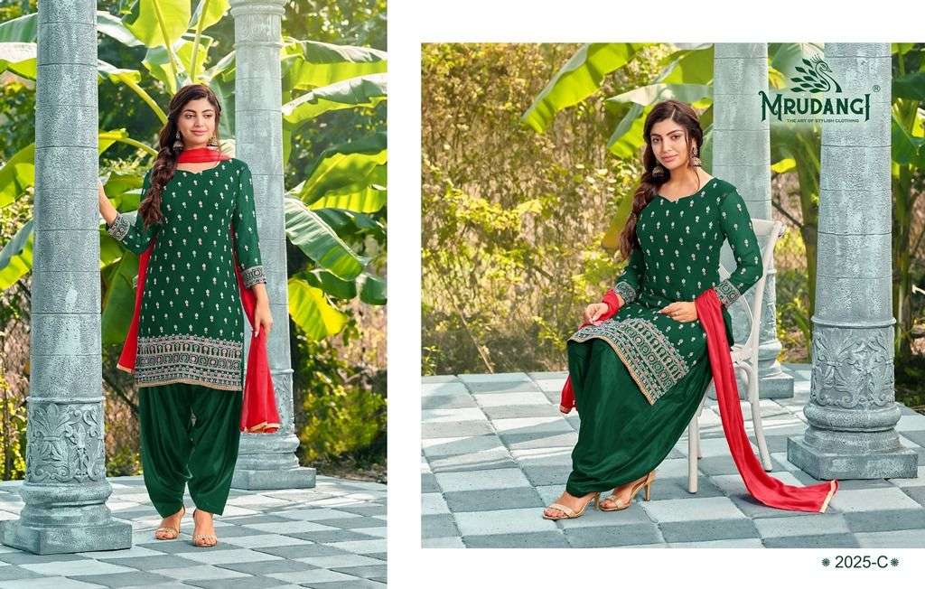 Mrudangi Saheli 2025 Colors Festive Wear Patiala Style Suit view 5