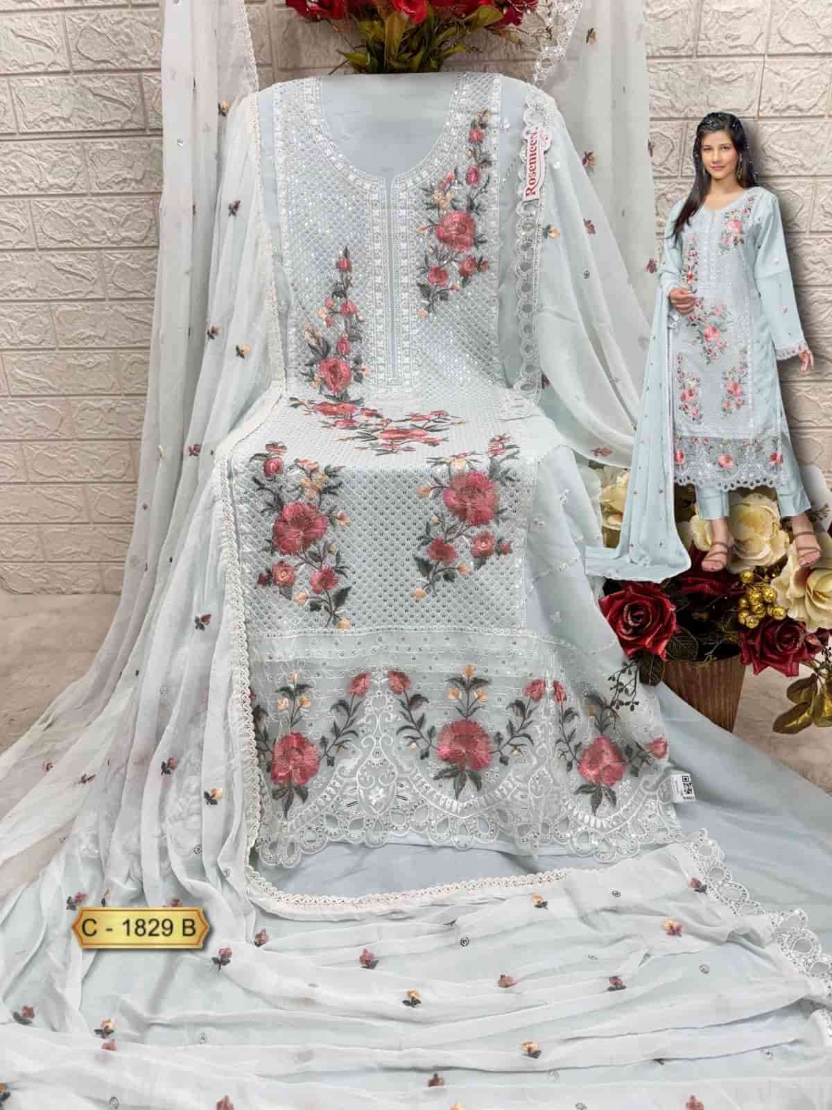 Fepic C 1829 B Exclusive Latest Georgette Embroidery Suit Ensemble view 2
