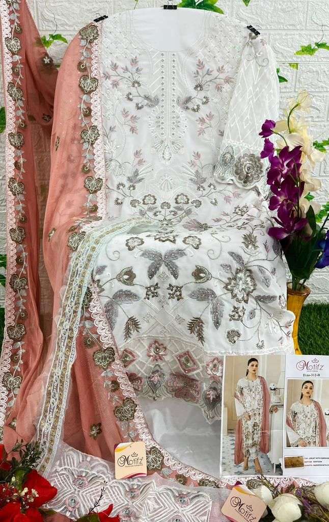 Motifz 312 Colors Pakistani Fancy Designer Style Salwar Suit Wholesalers view 6