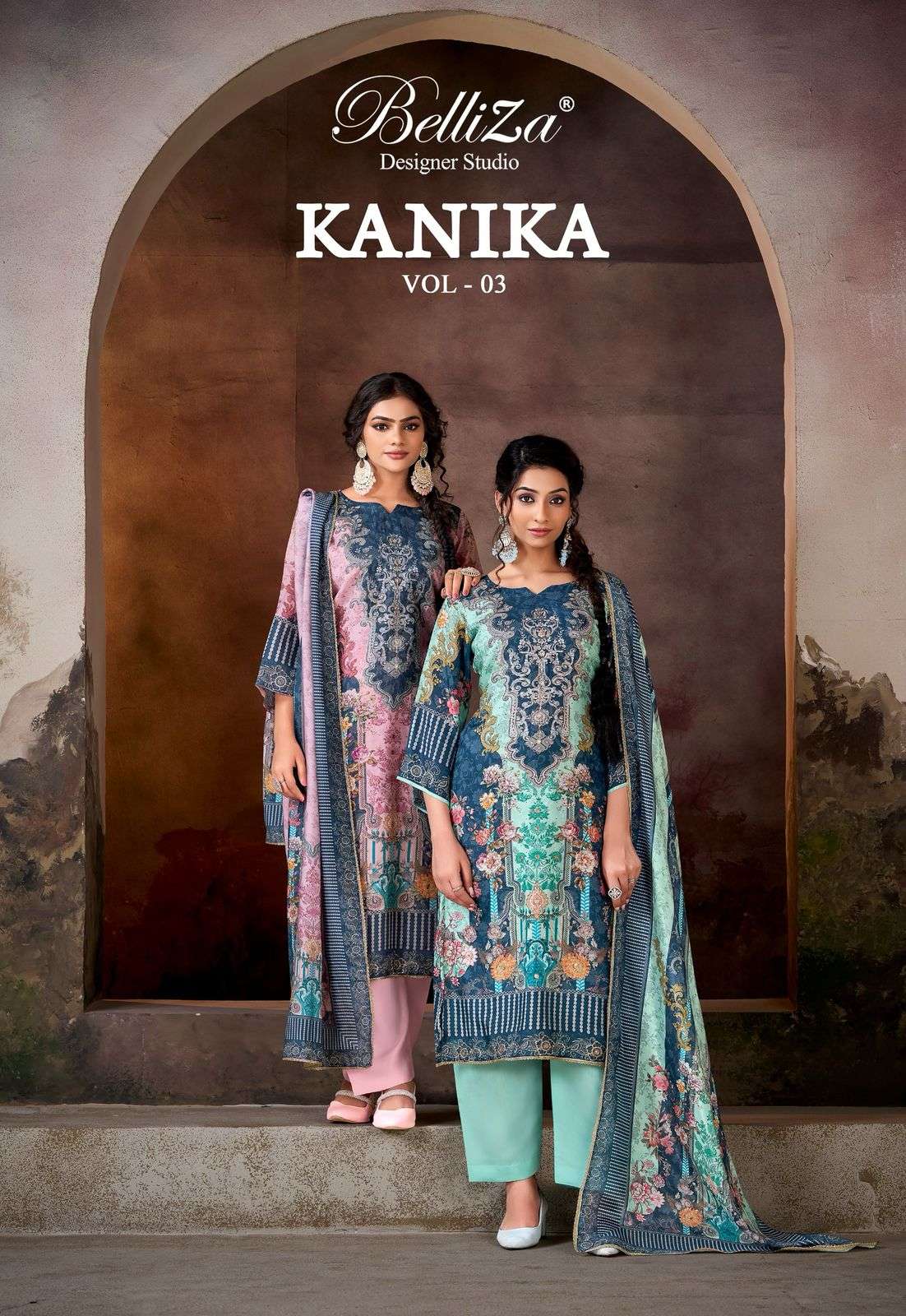 Belliza Kanika Vol 3 Digital Printed Suit
