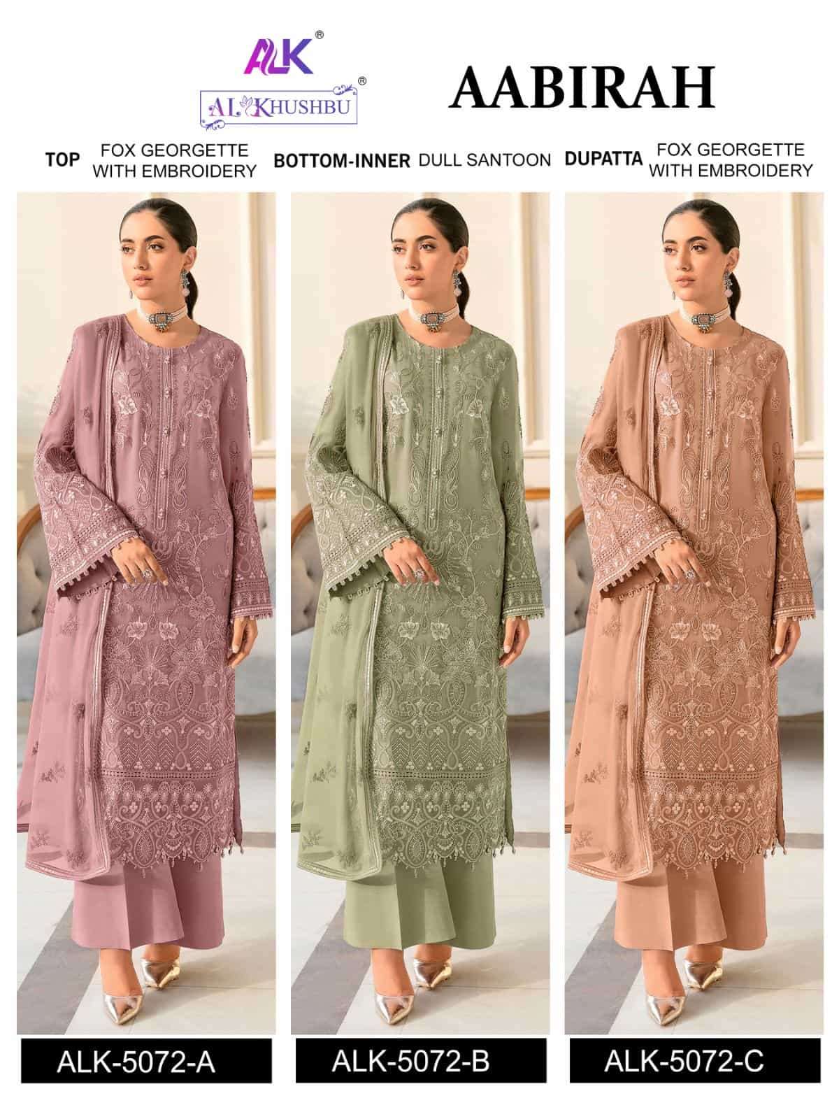 Al Khushbu Aabirah Vol 1 Festive Wear Style Designer Pakistani Salwar Suit Wholesalers view 7