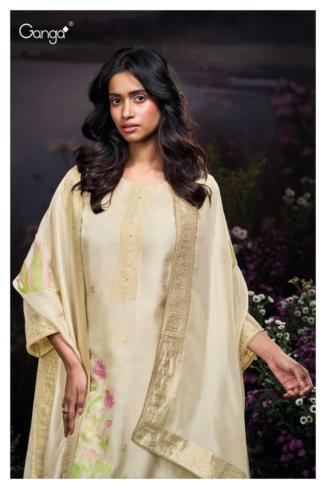 Ganga Fashion Kaneeza 4050 Pure Organza Silk Designer Silk Collection view 2
