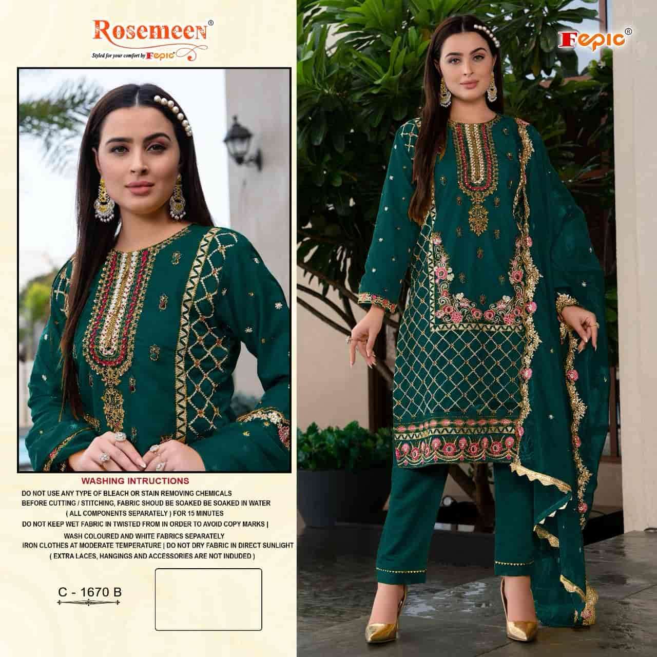 Fepic C 1670 Colors Exclusive Heavy Designer Style Pakistani Festive Wear Collection view 2