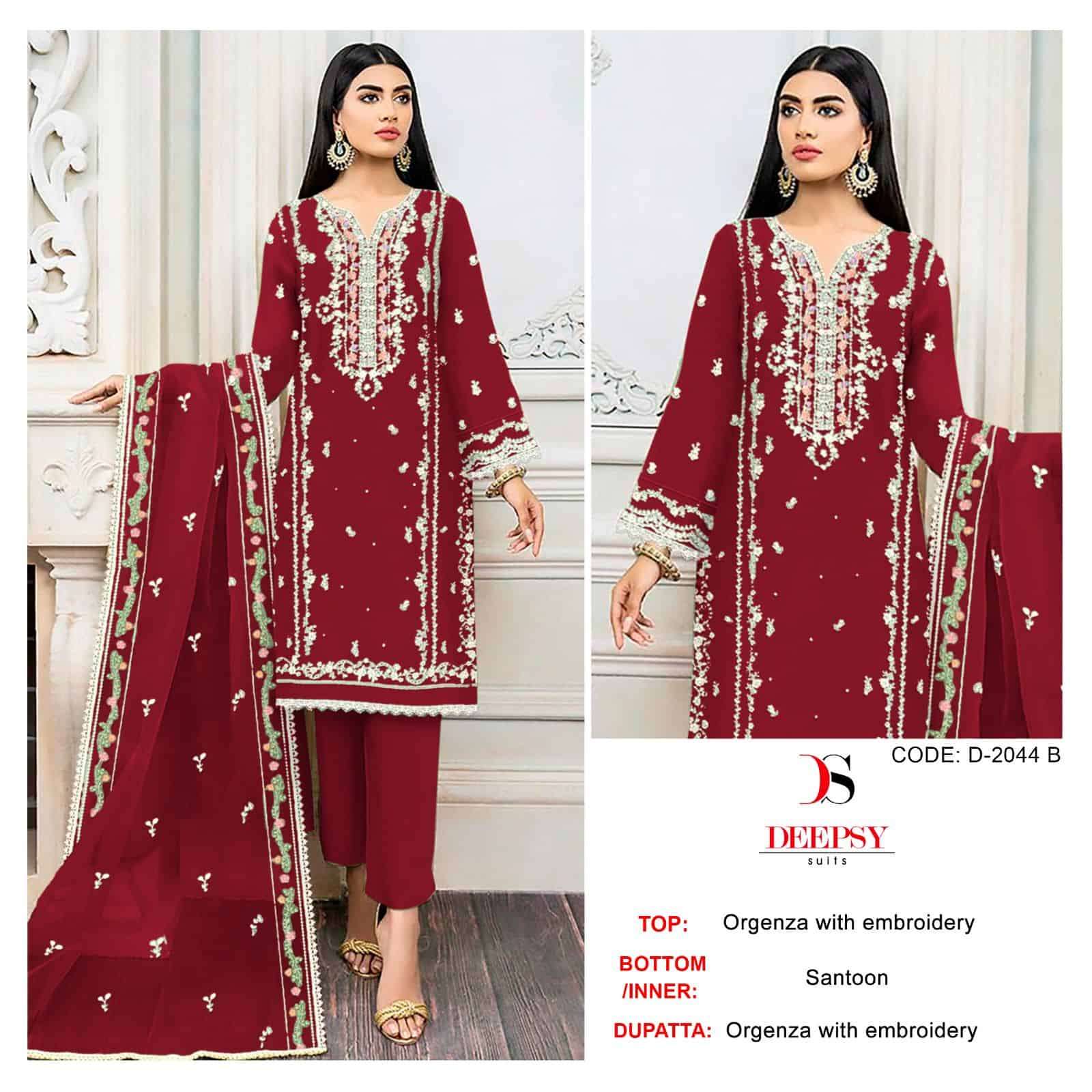 Deepsy D 2044 Colors Pakistani Latest Designs Festive Wear Salwar Suit Wholesalers view 2