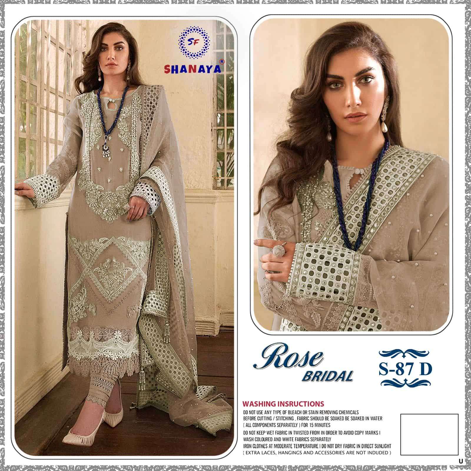 Shanaya Rose Bridel S 87 Edition Pakistani Style Heavy Designer Salwar Suit Wholesalers view 4