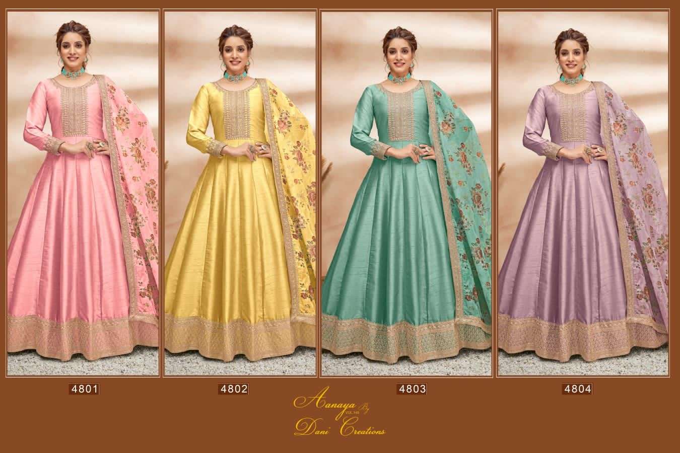 Aanaya Vol 148 Designer Party Wear Anarkali Gown view 10