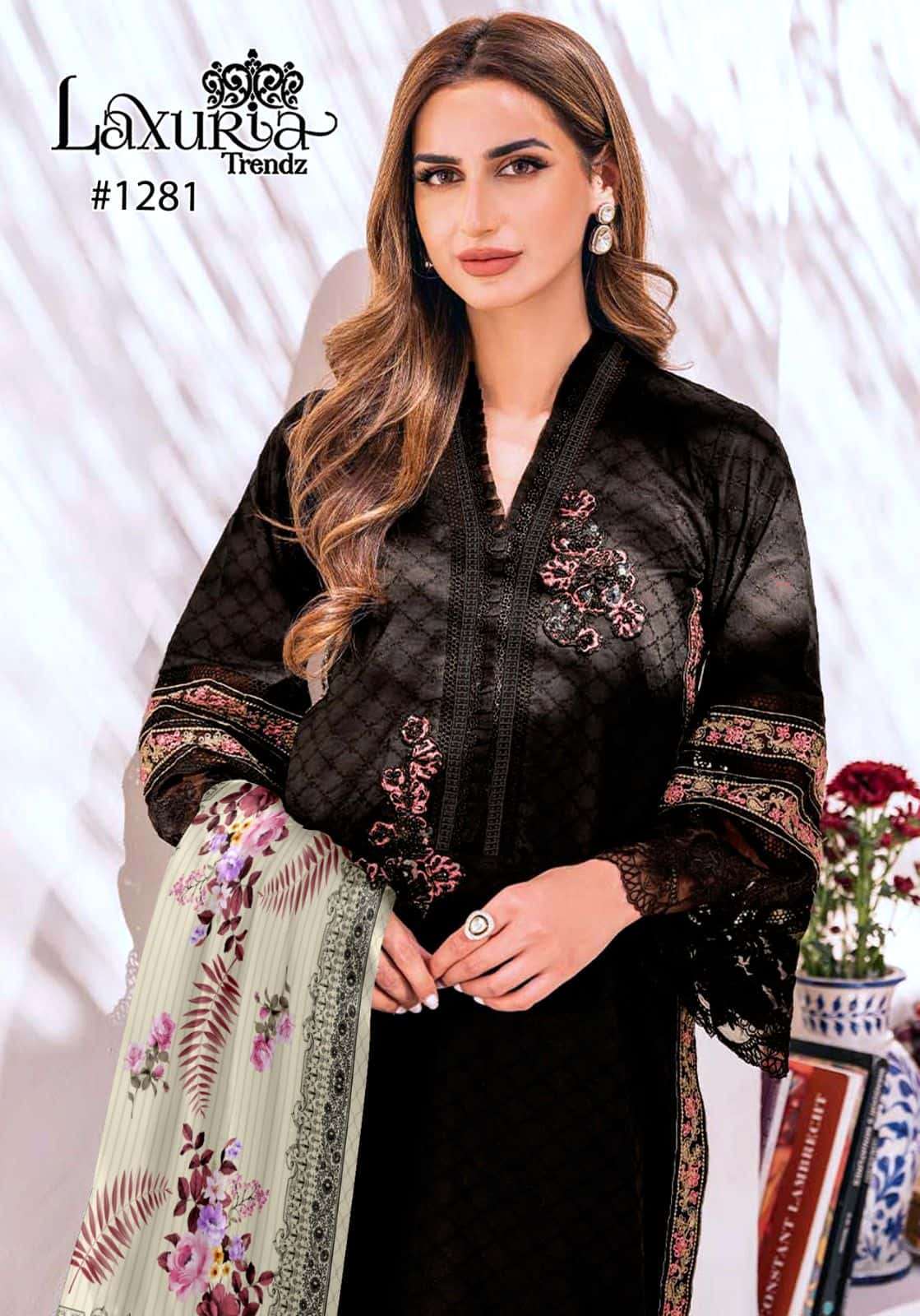 Laxuria 1281 Embroidered Georgette Suit Set view 4