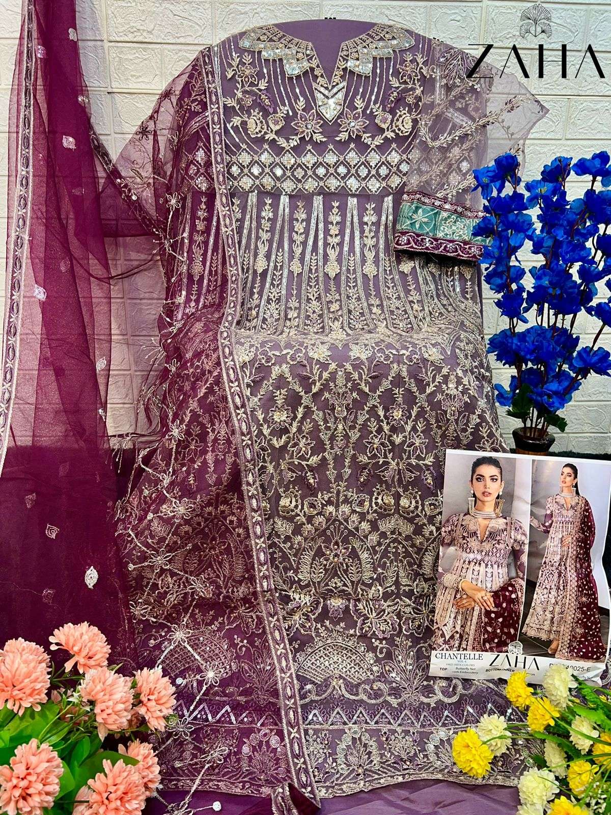 Zaha Chantelle Vol 4 Designer Pakistani Suit view 7