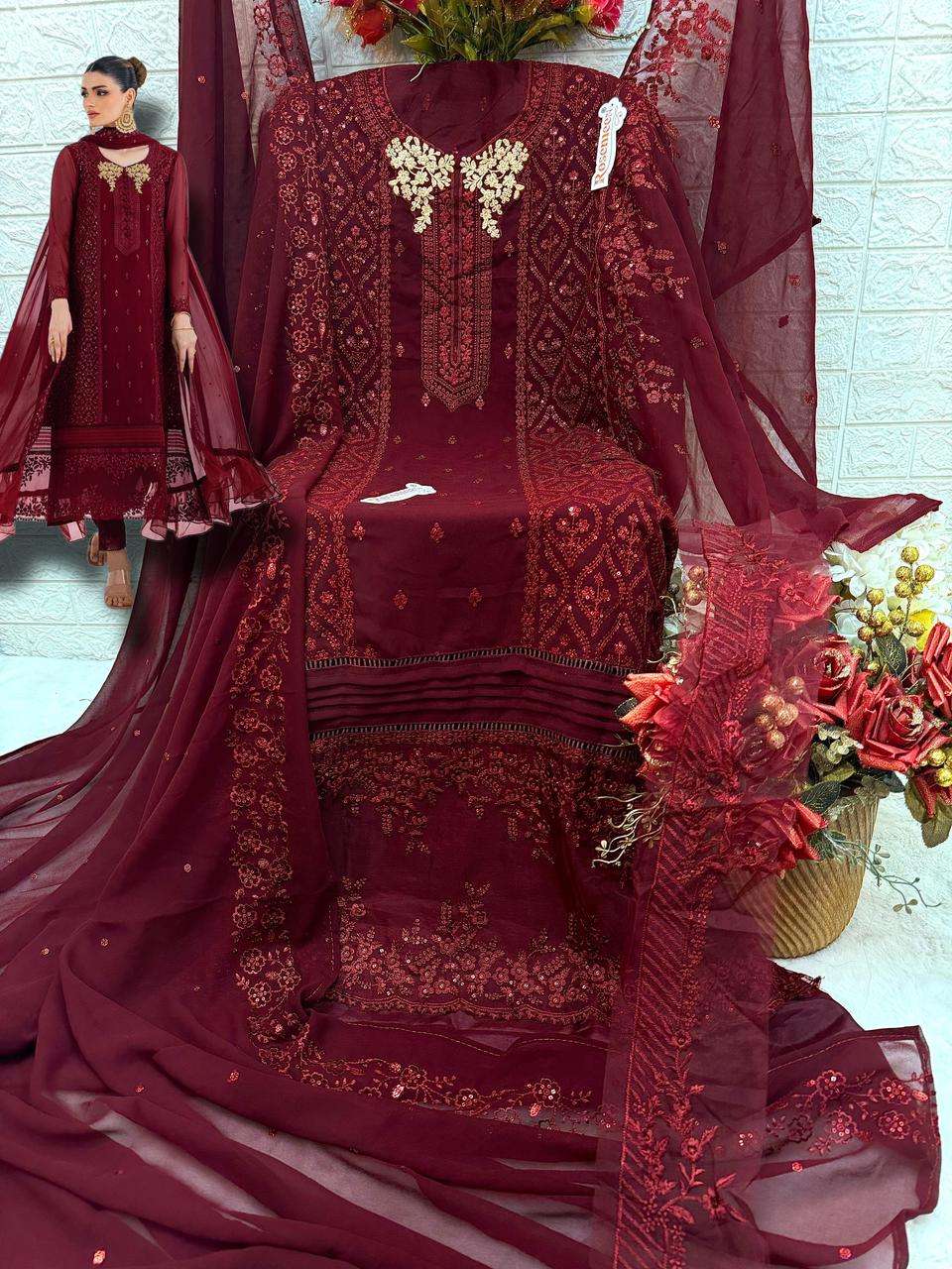 Fepic C 1706 Colors Party Wear Style Latest New Designer Pakistani Suit Online view 5