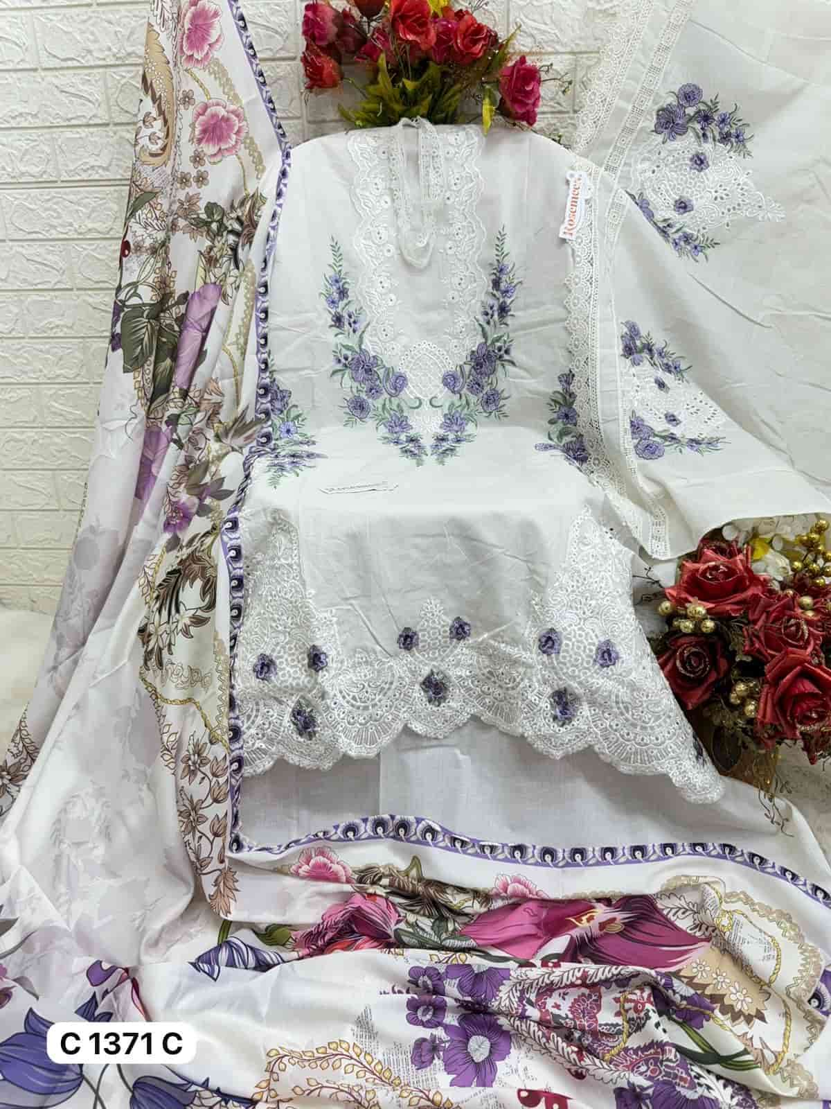 Fepic Rosemeen Embroidered Cotton Unstitched Suit view 2