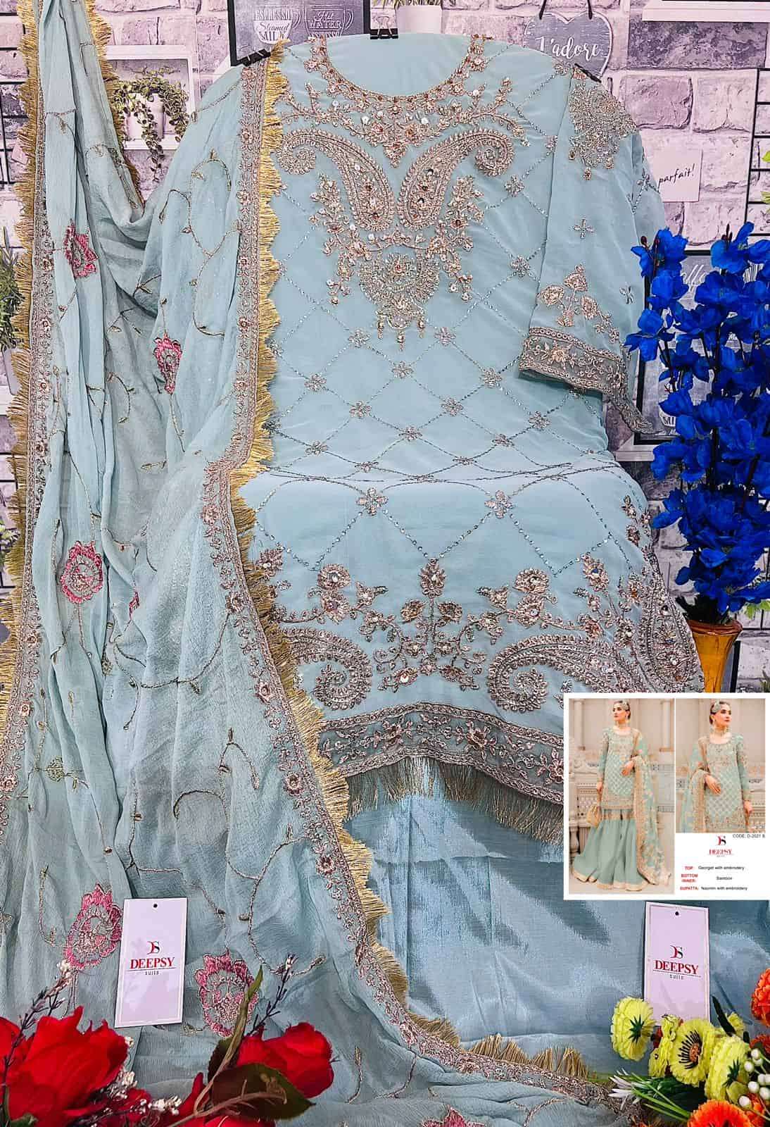 Deepsy D 2021 Colors Pakistani Heavy Designer Style Festive Wear Salwar Suit Wholesalers view 6